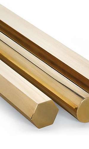 Barra de bronze sextavada Barra de bronze sextavada