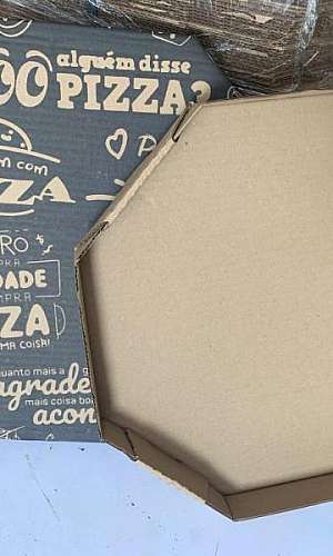 embalagem sextavada personalizada para pizza