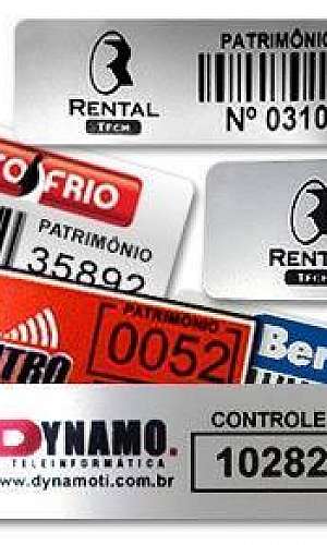 Etiquetas para identificação patrimonial Etiquetas para identificação patrimonial