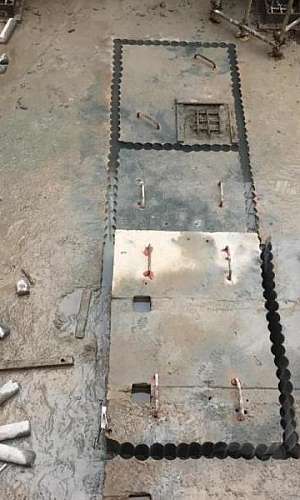 Furos com brocas diamantadas Furos com brocas diamantadas