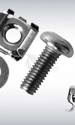 Kit porca gaiola e parafuso para rack 19 Kit porca gaiola e parafuso para rack 19