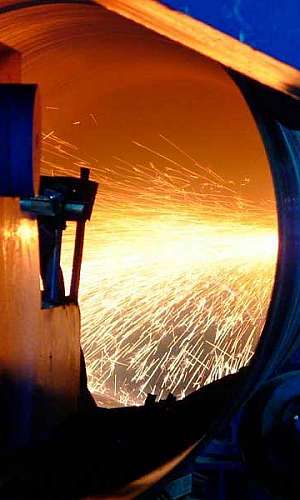 Tubos de aço solda helicoidal  Tubos de aço solda helicoidal